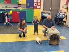 Fun morning sharing some baby animals with the children of union Christian academy